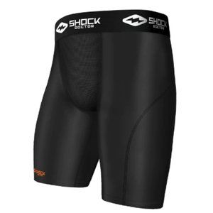 SHOCK DOCTOR MEN"S CORE COMPRESSION SHORT WITH CUP POCKET L